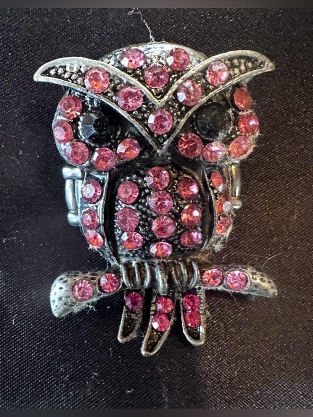 #JC59 Pink Crystal Owl Statement Ring